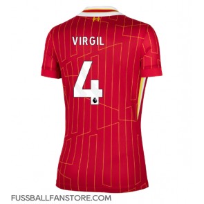 Liverpool Virgil van Dijk #4 Replik Heimtrikot Damen 2024-25 Kurzarm